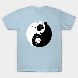 Yin Yang Pugs T-Shirt